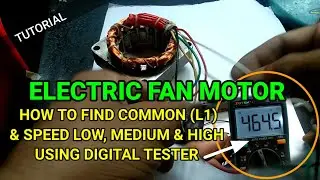 ELECT. FAN REPAIR | HOW TO FIND COMMON/SPEED 1,2&3 | USED DIGITAL TESTER | TUTORIAL | toto mhel tv
