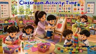 Classroom Activity Picture Talk | Learn English for Kids | Learn to Talk with Lily