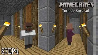 Minecraft Tornado Survival (Localized Weather Mod) S7Ep4: Underground Village!