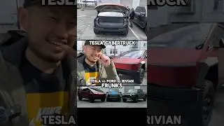 Cybertruck vs Ford vs Rivian FRUNKS 🧐