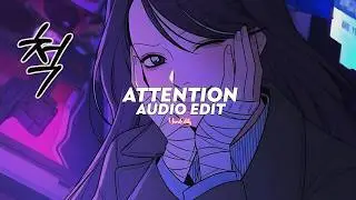 attention (sped up/tiktok ver.) || charlie puth [edit audio]