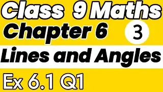 Class - 9th, Ex - 6.1, Q 1 Maths NCERT CBSE || Ncert Maths Class 9 || Cbse board || exercise 6.1