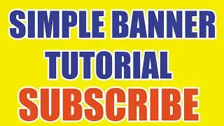 How to make a simple banner adobe photoshop cs6