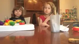 Challenge с пластиковыми фруктами! Fruits Challange!