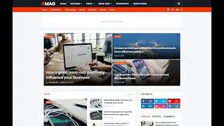 GMag - Responsive Magazine Blogger Template