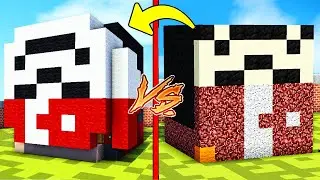 NOOB TERS MASKE EVİ VS PRO TERS MASKE EVİ - Minecraft