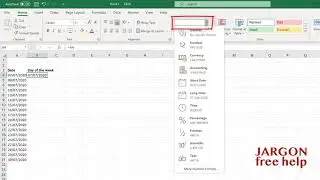 Excel: Autofill Weekdays
