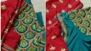 We Designed Aari work Bridal Blouse for Raja Rani serial Suja Sree (mayil) Actress....