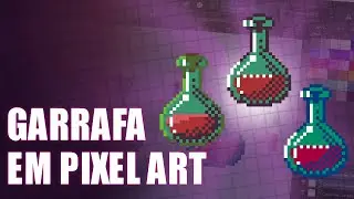 Garrafa, ou poção, em PIXEL ART