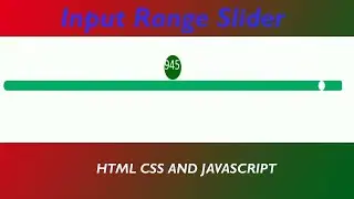 Input range slider application project | Custom range slider