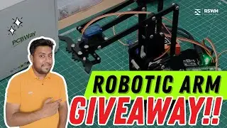 You Can Win This Servo Robotic Arm!! 🥳🥳 | @PCBWay Collaboration | GIVEAWAY