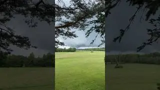 Tornado in Eden New York!! Entire Cloud Base Rotating!!