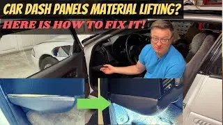 How To Repair Lifted And Separated Interior Car Dash Components!