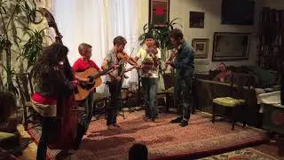 Riley, Jules, Ari, CJ Neary,  Daisy Kerr @ Big Sur Fiddle Camp '17
