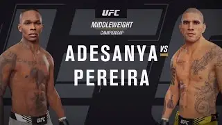 ISRAEL ADESANYA VS ALEX PEREIRA | FIGHT SIMULATION | UFC 281