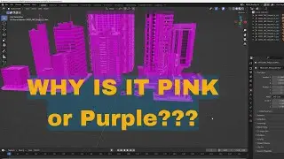 Blender 3D Model Textures look pink or purple FIX