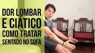 Exercício para Coluna Lombar → Alongamento no Sofá | Minha Coluna Sem Dor