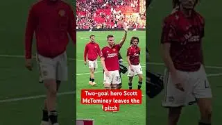 Scott McTominay leaves the pitch
