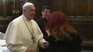 Pope Francis REALLY Doesn't Like People Kissing His Ring
