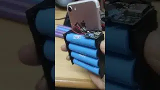 Iphone 7 mod 10000mAh Battery. using 18650 Cell and USB C Charging module #iphone7 #batterymod