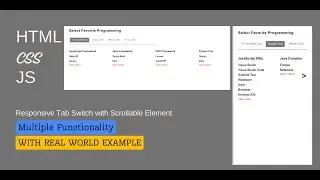 1/4 Tab switch action Tabs Animation with 