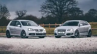 MK5 GOLF R32 vs AUDI S3 8P - Revs + Launch