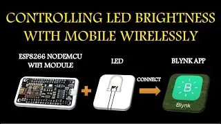 Controlling Led Brightness With Mobile Wirelessly | Electrogramming | Electrogramming