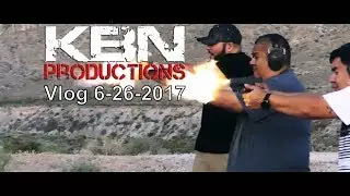 Shooting guns | Vlog 6-26-2017 | Las Vegas Desert