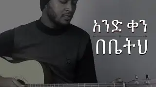 እንድ ቀን በቤትህ ( Dawit Getachew Amharic acoustic song cover ) - by Me