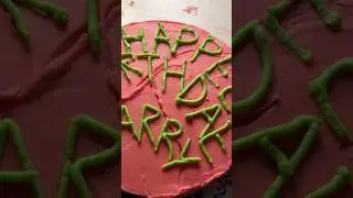 My first custom cake 🎂 (video filmed 2 years ago) 