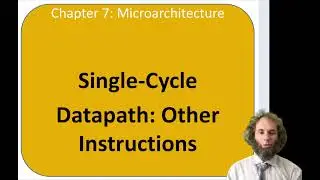DDCA Ch7 - Part 3: RISC-V Single-Cycle Processor Datapath: Extending Instructions