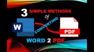HOW TO CONVERT WORD TO PDF