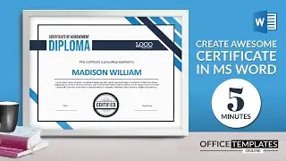 How to Design a Certificate of Achievement in MS Word | DIY Tutorial