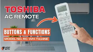 Toshiba AC Remote Buttons & Functions (Model No: RC-WH-TA14NE) | Heat Pump Remote Guide