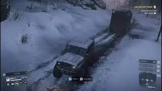 Snow Runner 2021 gameplay part 19 | Khan 39 Marshall pulling heavy service trailer that is lost.