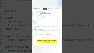 Sharing useful SQL query to compare the results of two different queries: