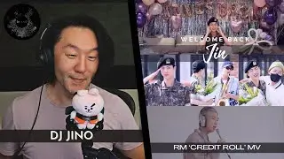 DJ REACTION to KPOP - BTS JIN WEVERSE LIVE TRANSLATIONS + RM  'ㅠㅠ (Credit Roll)' + BTS CRACK