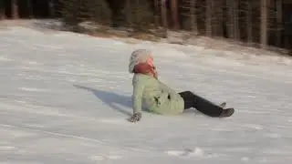 Качусь с горы. Супергорка. База Чусовая, село Слобода