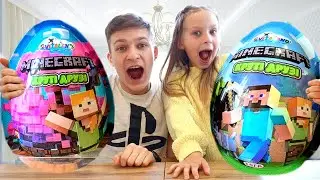 Minecraft Challenge Tim vs. Emma