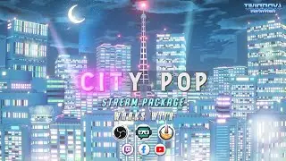 Twitch Animated Aesthetic Overlay 🌙 City Pop 🌙
