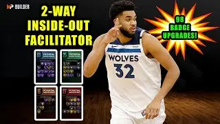 *RARE* 7'0 2-WAY INSIDE-OUT FACILITATOR W/ 98 BADGE UPGRADES! NBA 2K22 Next Gen Rare Center Builds!