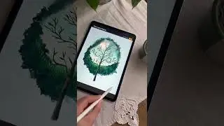 Procreate Art - A beatuful Tree Drawing |