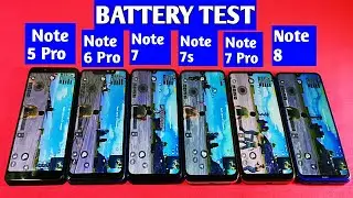 Redmi Note 8 vs Redmi Note 7 Pro vs Redmi Note 7s vs Redmi Note 7 Battery Drain Test |
