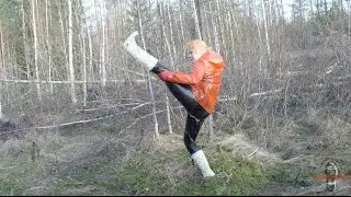 Jump in swamp