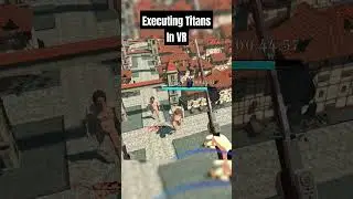 Attack on titan vr is BADASS #quest3 #attackontitan #aot #vr #newgame #short #shorts