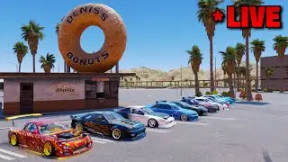 🔴 LIVE: Car Meets, Drift Tandems, Minigames! (3 Years on YouTube!)