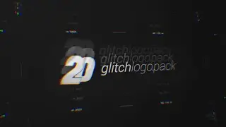 20 Glitch Logo Pack The Ultimate Glitch Logo Package for After effects