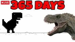 Playing Chrome Dinosaur Game FOR 500 BILLION SCORE! (World Record)