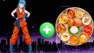 dragon ball character in indian food mode 😋 | vegeta eat indian food