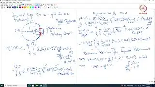 Lec 33 Sound radiation from a spherical cap on a rigid sphere using the Neumann Green function.